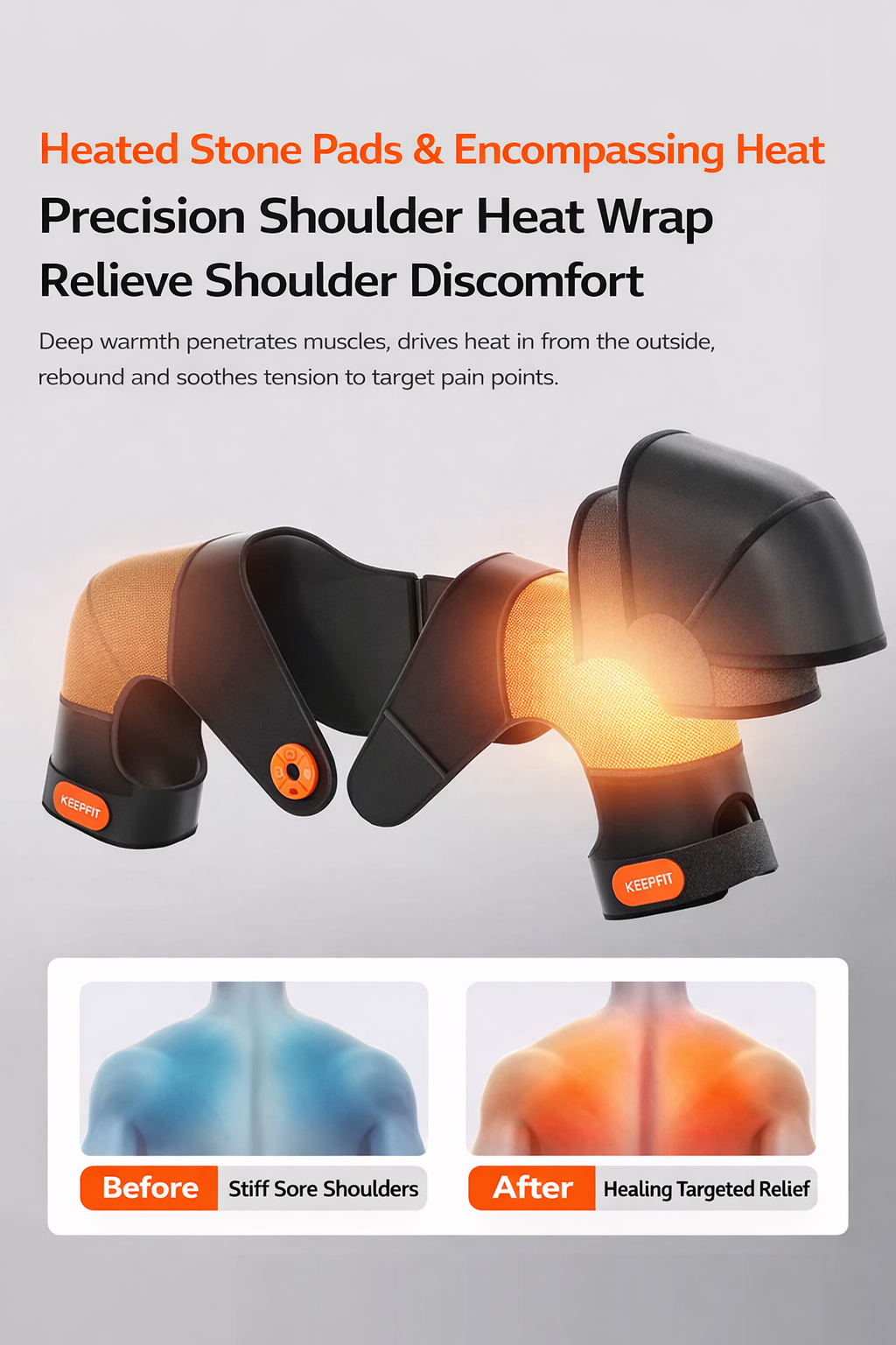 Keep Fit Smart Heated Shoulder & Neck Massager